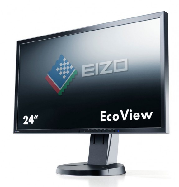 Eizo FlexScan EV2416WFS3 LED schwarz 24 Zoll Full-HD 1920x1200 DisplayPort VGA DVI
