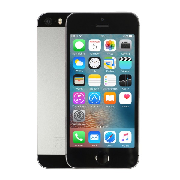 Apple iPhone SE Smartphone Handy 4 Zoll 128GB Speicher Space Grau - ohne Simlock