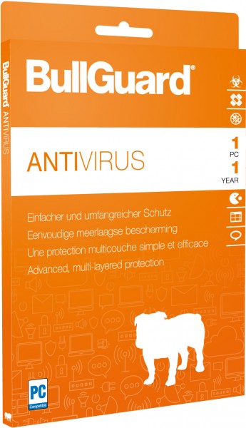 BullGuard Antivirus 1 Jahr 3 PC