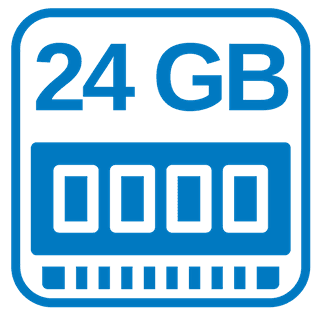 Großer Schneller Arbeitsspeicher 24 GB